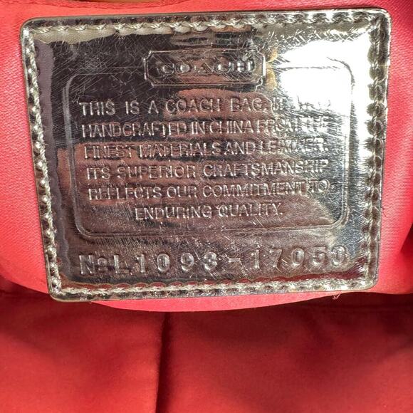 Coach Poppy Print Shoulder Bag Purse Y2K 90s Silver Hardware Pink - Picture 11 of 13